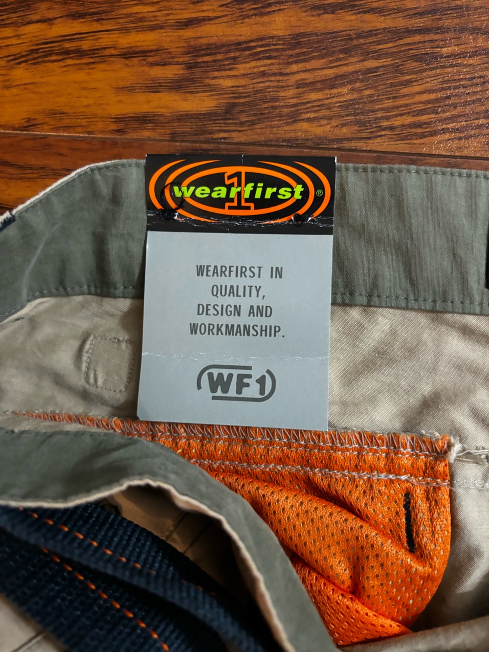 Wear First NWT Cargo Shorts Y2K Khaki Beige Outdoor Utility Cropped Pants + Belt - Picture 10 of 12
